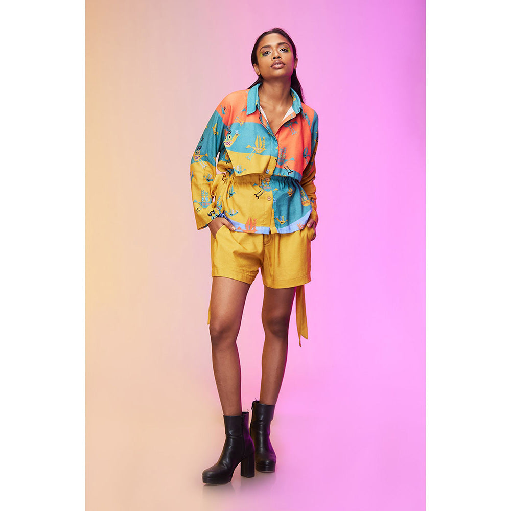 Label SOUS Yellow Whispering Bird Co-Ord (Set of 2)