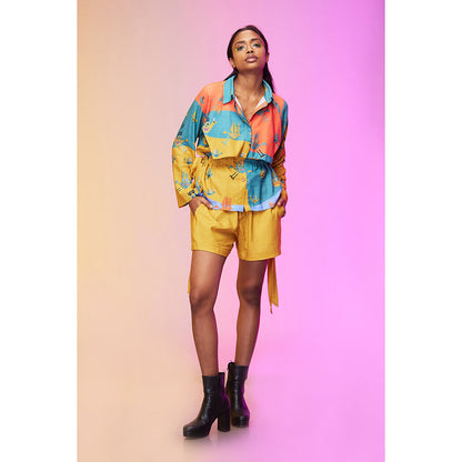 Label SOUS Yellow Whispering Bird Co-Ord (Set of 2)