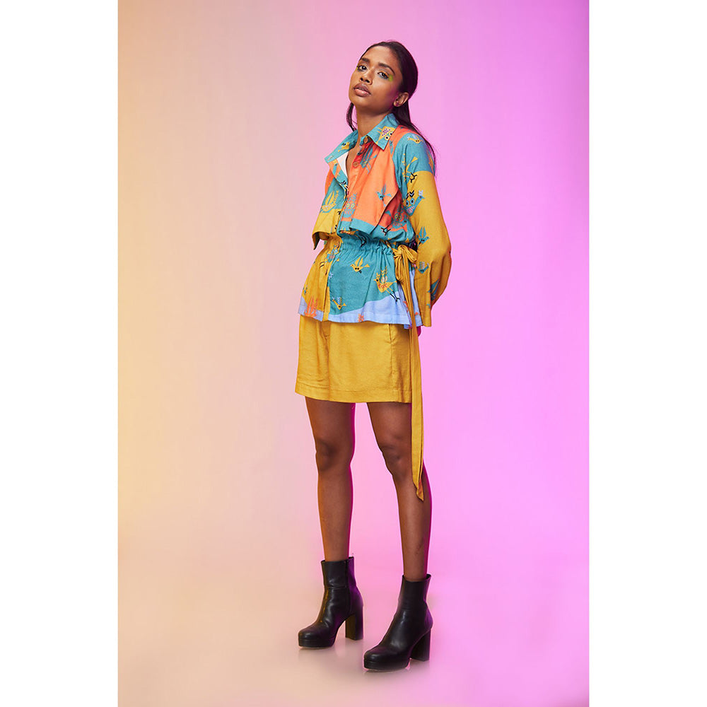 Label SOUS Yellow Whispering Bird Co-Ord (Set of 2)