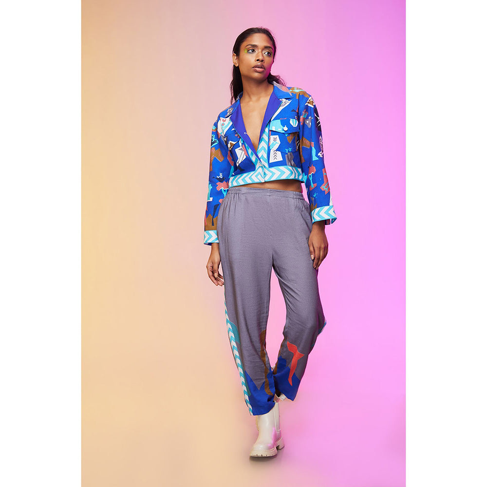 Label SOUS Blue Electric Co-Ord (Set of 2)