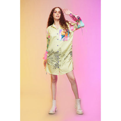 Label SOUS Yellow Casual Weekend Dress