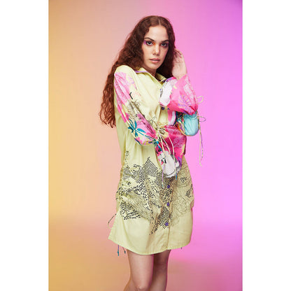 Label SOUS Yellow Casual Weekend Dress