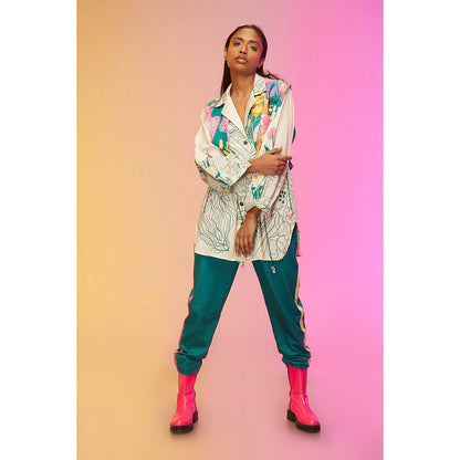 Label SOUS White Canvas Co-Ord (Set of 2)