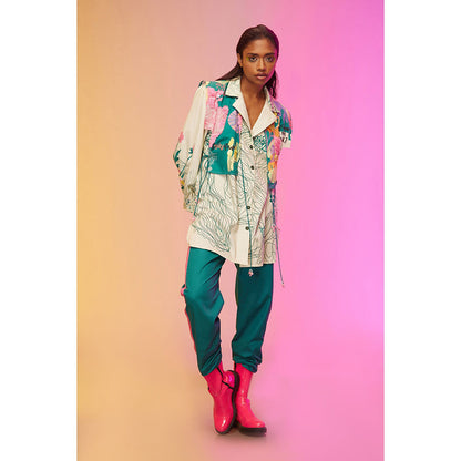 Label SOUS White Canvas Co-Ord (Set of 2)