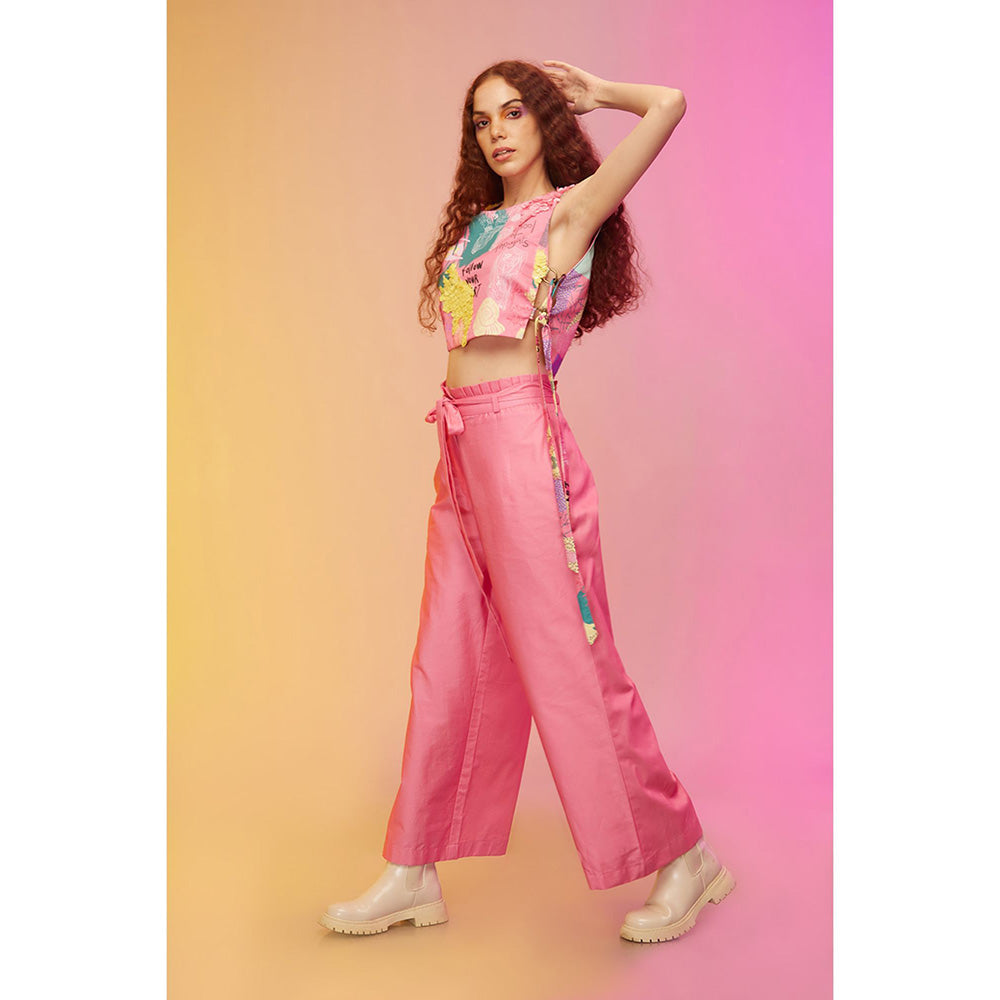 Label SOUS Pink Vivid Cityscape Co-Ord (Set of 2)