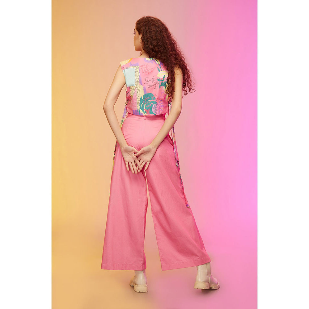 Label SOUS Pink Vivid Cityscape Co-Ord (Set of 2)
