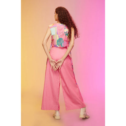 Label SOUS Pink Vivid Cityscape Co-Ord (Set of 2)