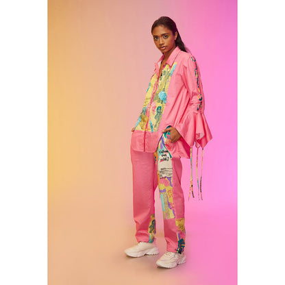 Label SOUS Pink Artful Graffiti Co-Ord (Set of 2)