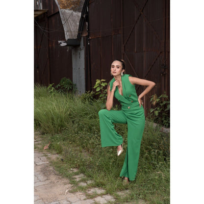 Label Suravika S Green Parakeet Co-Ord (Set of 2)