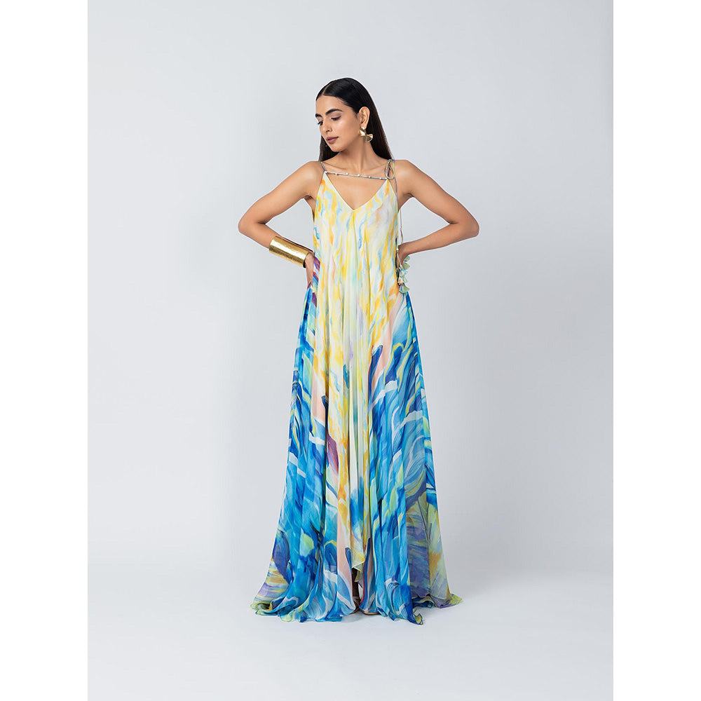 LABEL NAARITI Multi-Color Sky Dress