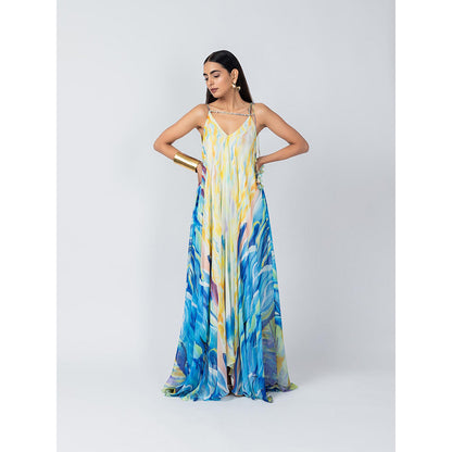LABEL NAARITI Multi-Color Sky Dress