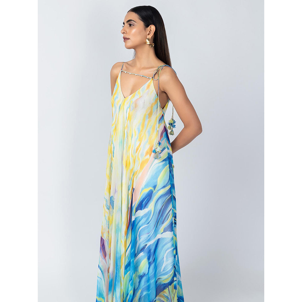 LABEL NAARITI Multi-Color Sky Dress