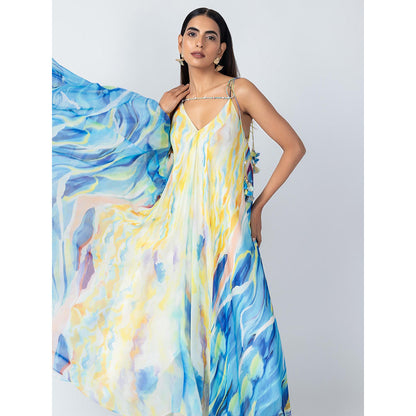 LABEL NAARITI Multi-Color Sky Dress