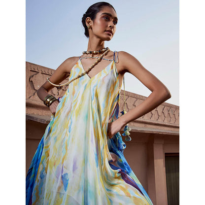 LABEL NAARITI Multi-Color Sky Dress