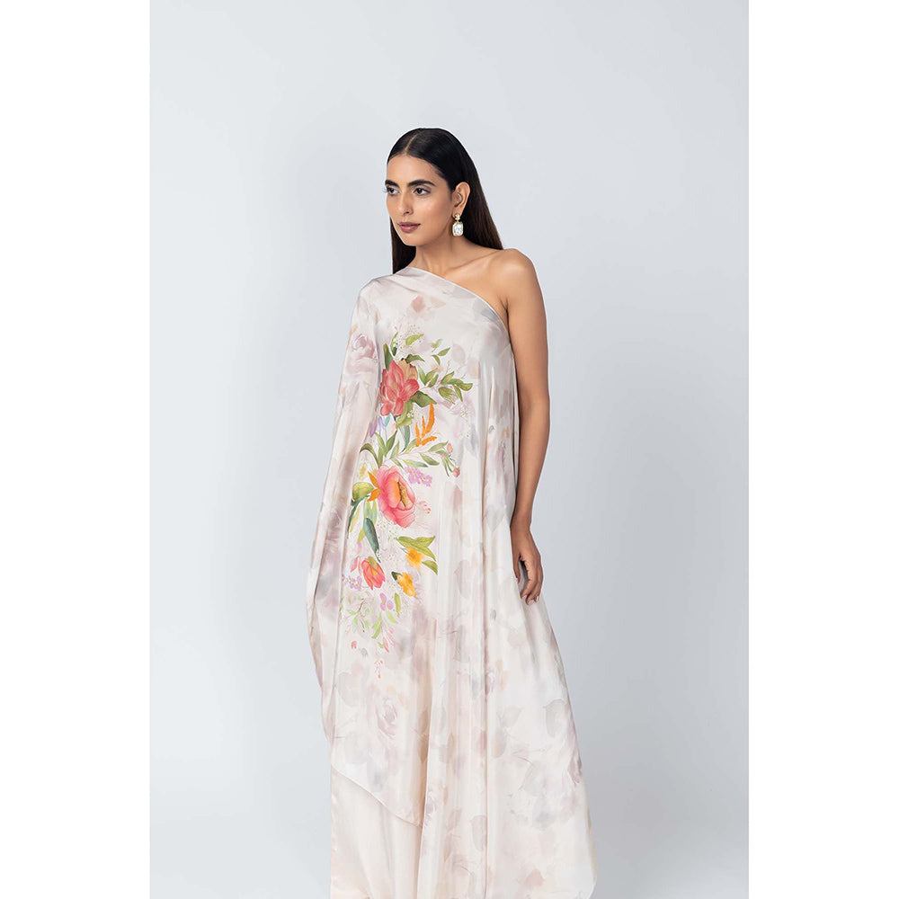 LABEL NAARITI Afreen Ivory Top with Palazzo (Set of 2)