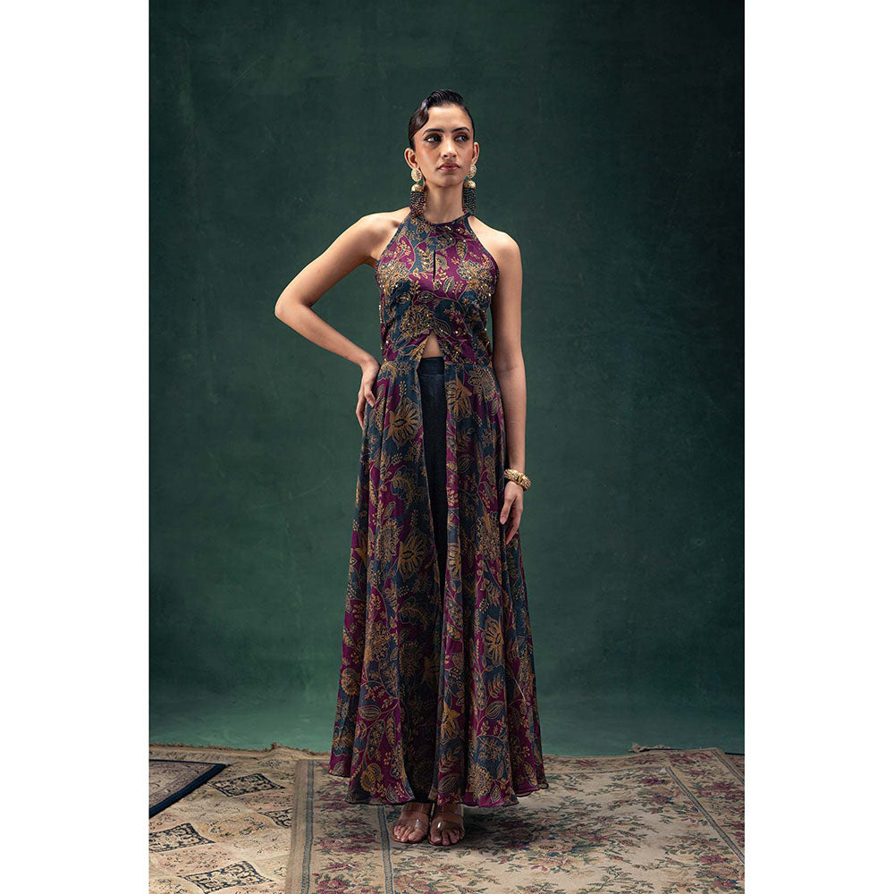 LABEL NAARITI Laila Multi-Color Kurta with Pant (Set of 2)