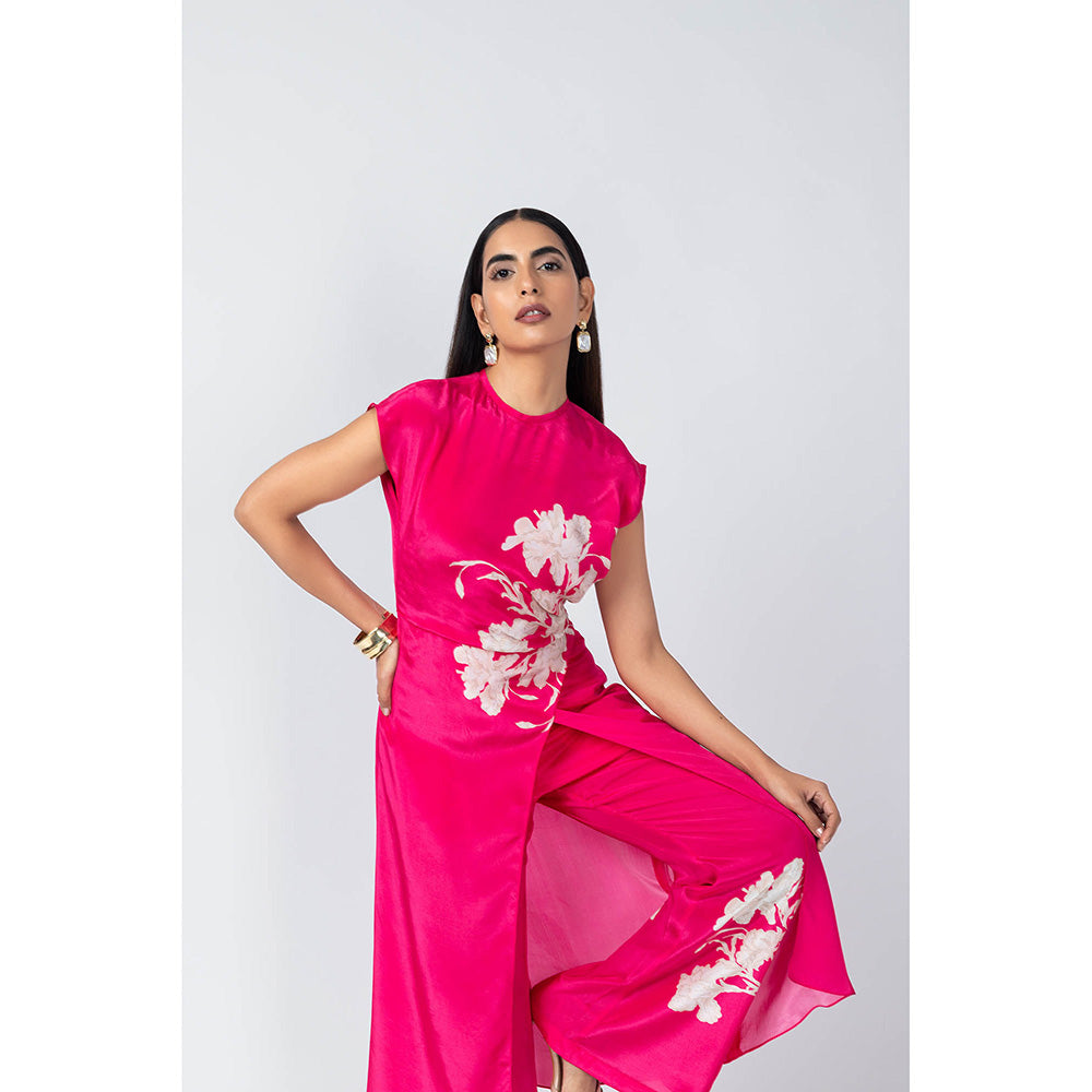 LABEL NAARITI Alia Pink Co-Ord (Set of 2)