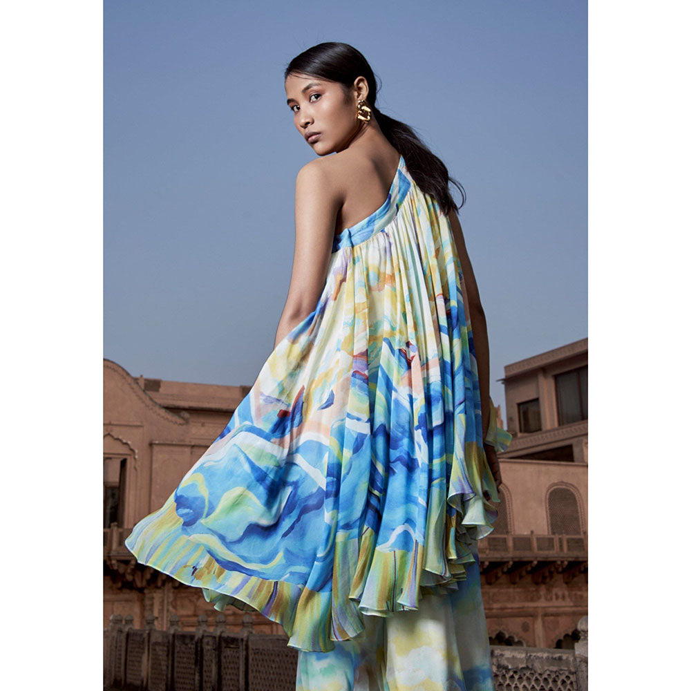 LABEL NAARITI Osheen Multicolor Top with Sharara