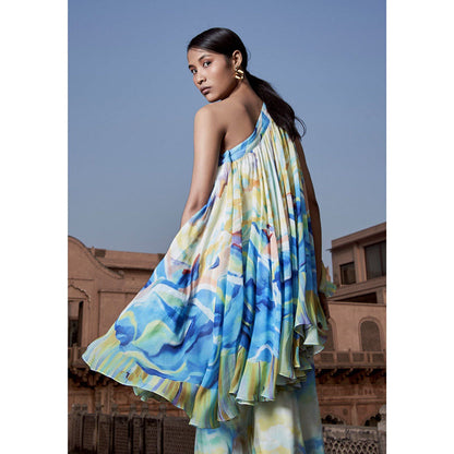 LABEL NAARITI Osheen Multicolor Top with Sharara