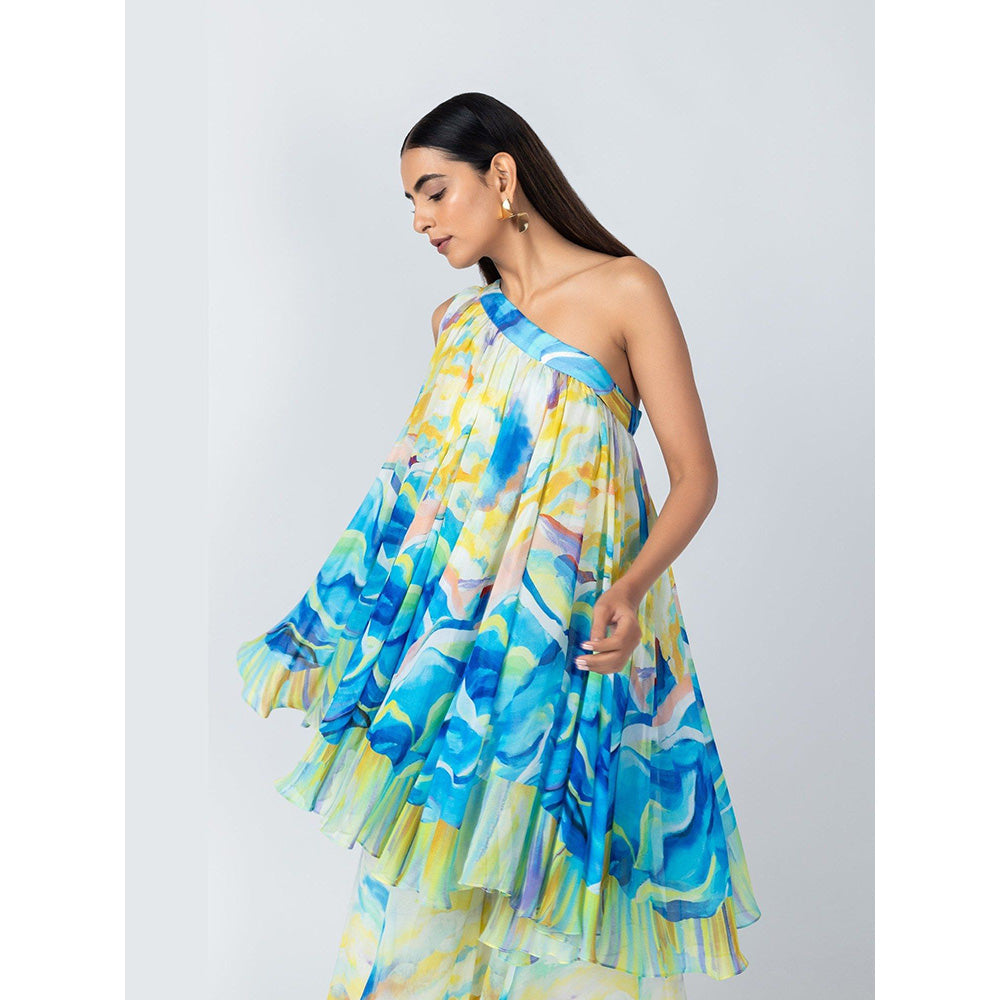 LABEL NAARITI Osheen Multicolor Top with Sharara