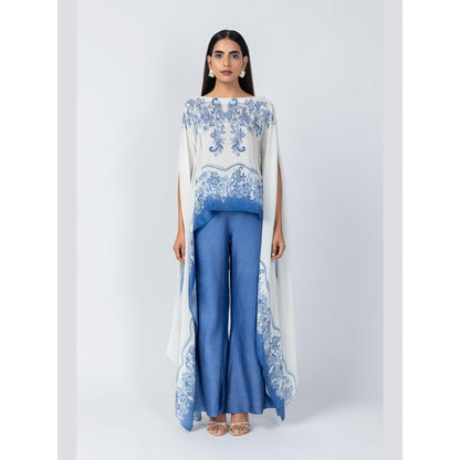 LABEL NAARITI Azure White Tunic