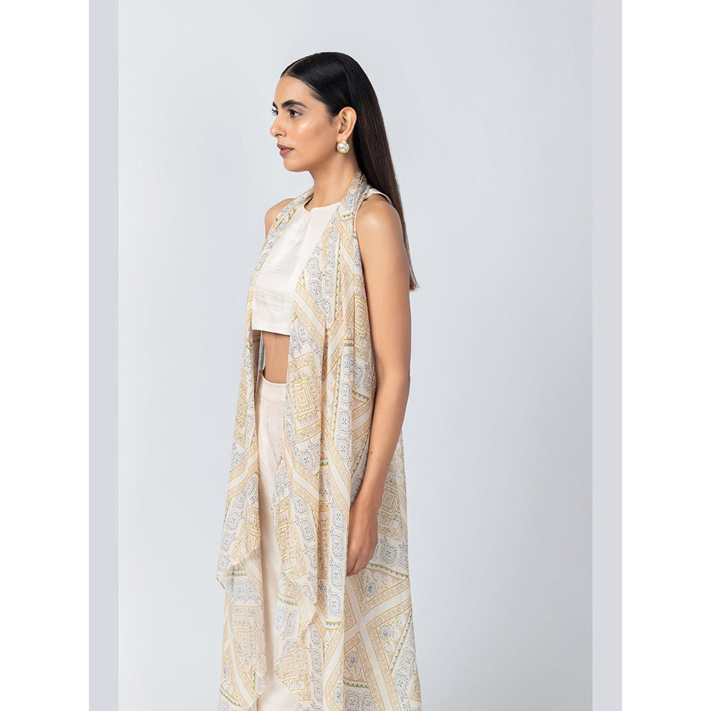 LABEL NAARITI Taara Beige Jacket