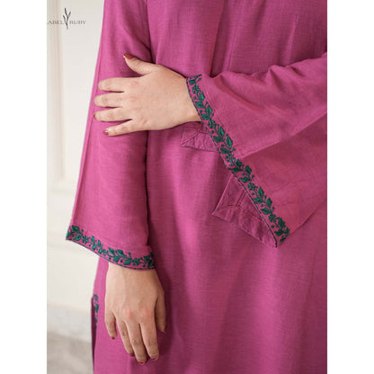 Label Ruby Pakistani Pink Pure Chanderi Co-Ord Set