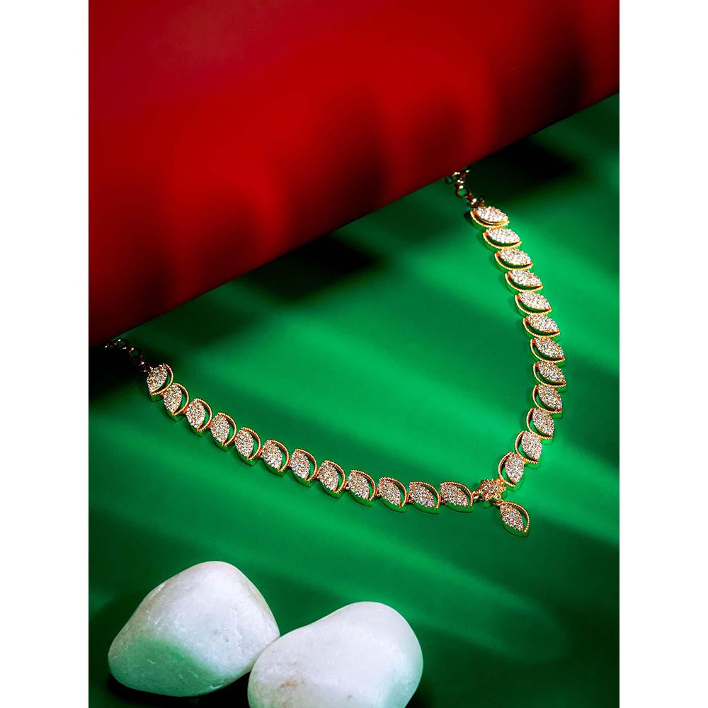 Label Ruby Exquisite Leaf-Motif Diamond Necklace