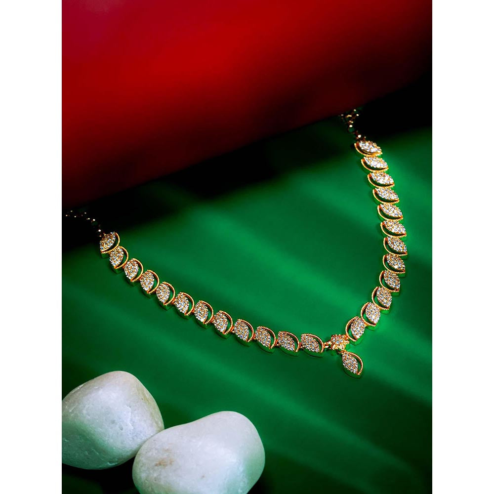 Label Ruby Exquisite Leaf-Motif Diamond Necklace