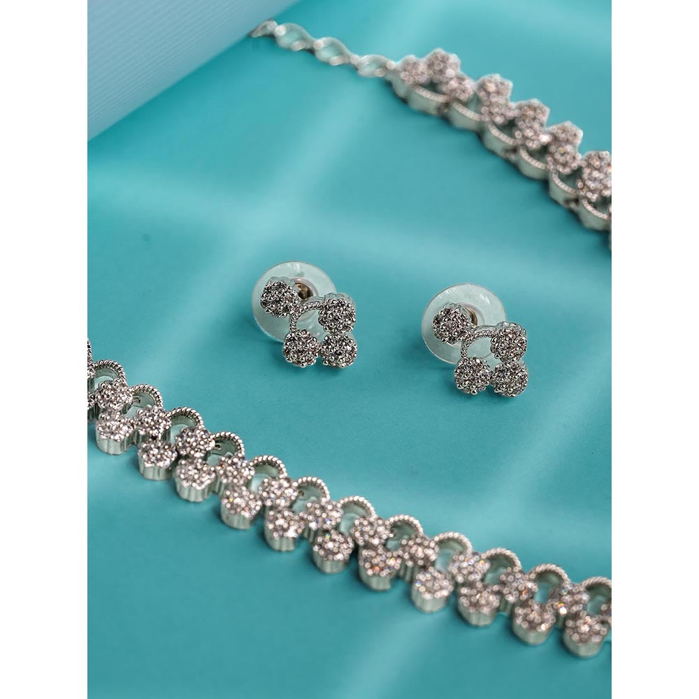 Label Ruby Heritage Gold-Plated Necklace and Earrings