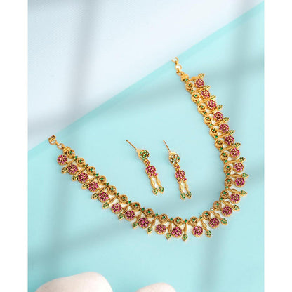 Label Ruby Multi-]Colour Regal Emerald and Gold Heritage Jewellery Set