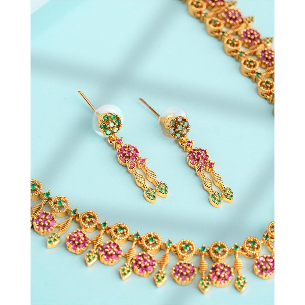 Label Ruby Multi-]Colour Regal Emerald and Gold Heritage Jewellery Set