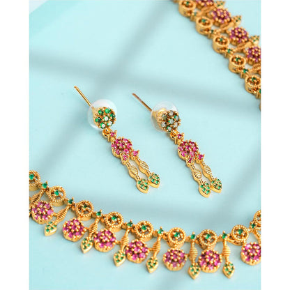 Label Ruby Multi-]Colour Regal Emerald and Gold Heritage Jewellery Set