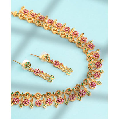 Label Ruby Multi-]Colour Regal Emerald and Gold Heritage Jewellery Set