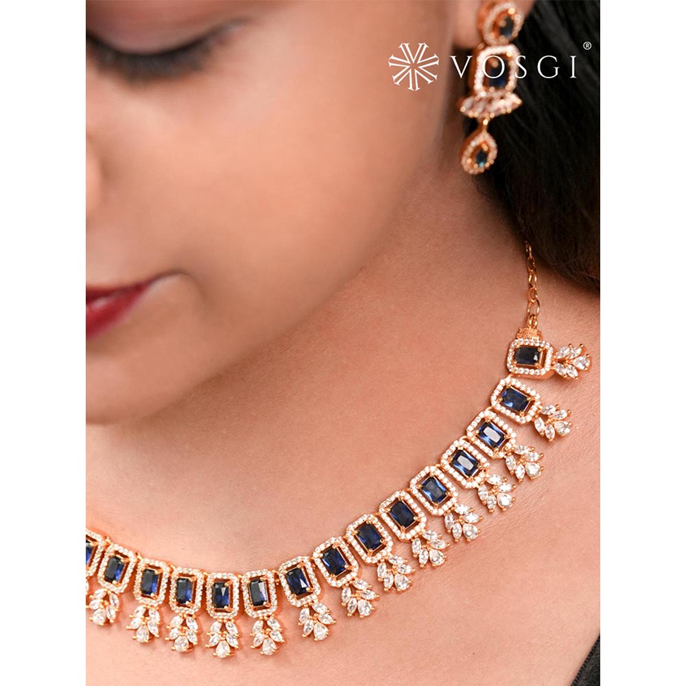 Label Ruby Blue Ethereal Necklace