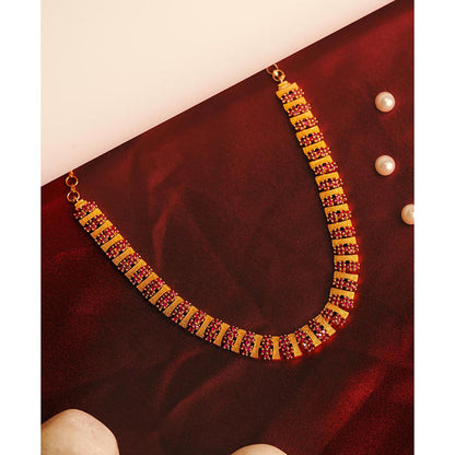 Label Ruby Pink Gold Elegance Diamond Necklace