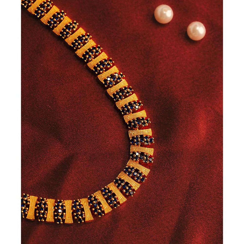 Label Ruby Blue Gold Elegance Diamond Necklace