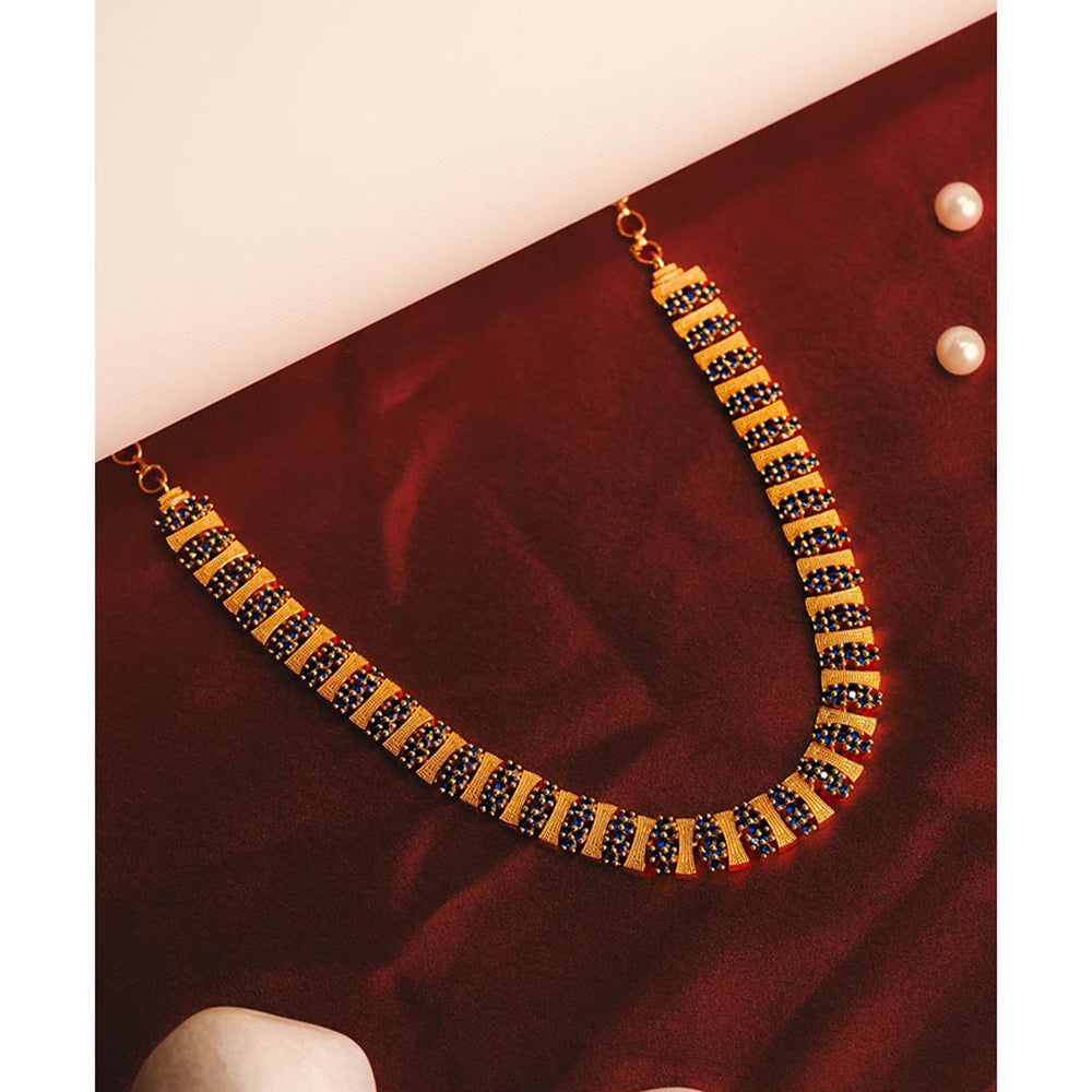 Label Ruby Blue Gold Elegance Diamond Necklace