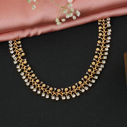 Label Ruby White Sparkle Stone Necklace