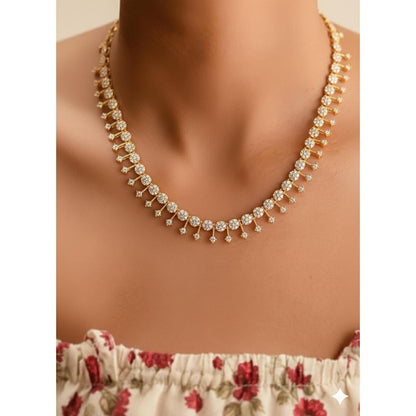 Label Ruby White Wild Necklace with Stones