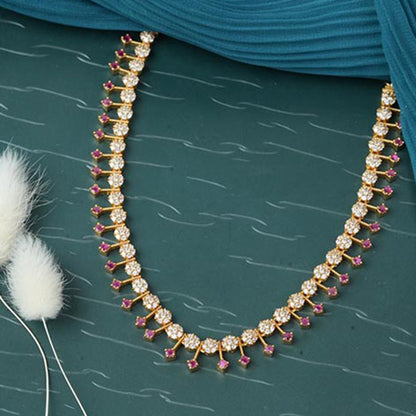 Label Ruby White Wild Necklace with Stones