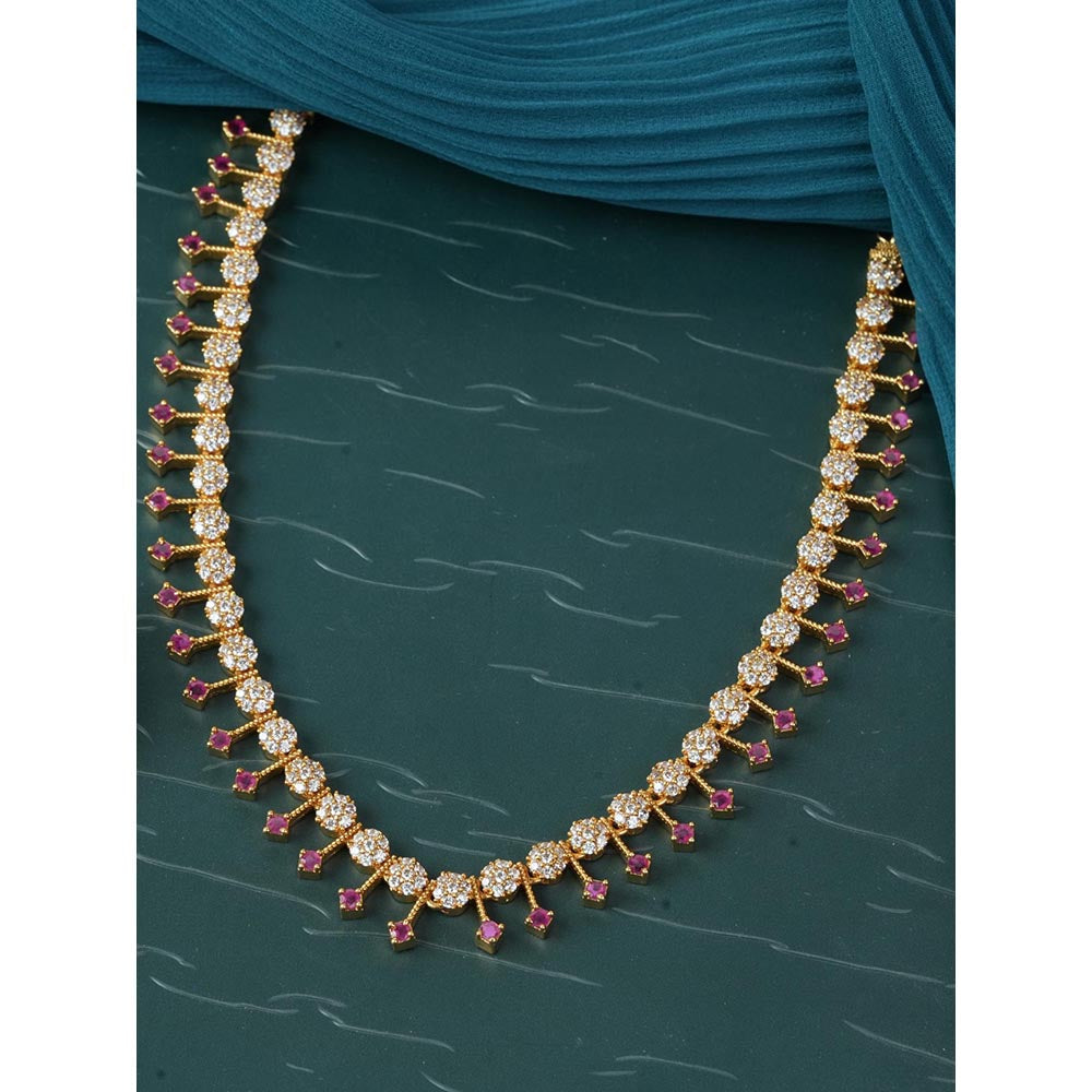 Label Ruby Pink Wild Necklace with Stones