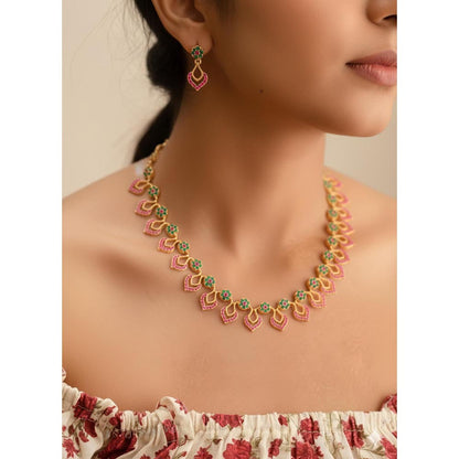 Label Ruby Pink Petal Grace Jewellery Set