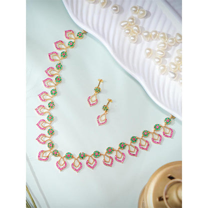 Label Ruby Pink Petal Grace Jewellery Set