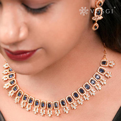 Label Ruby Blue Royal Sapphire-Inspired Statement Jewellery Set