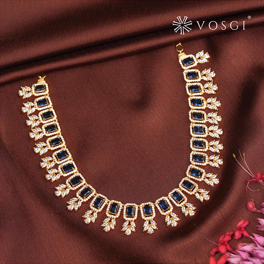 Label Ruby Blue Royal Sapphire-Inspired Statement Jewellery Set