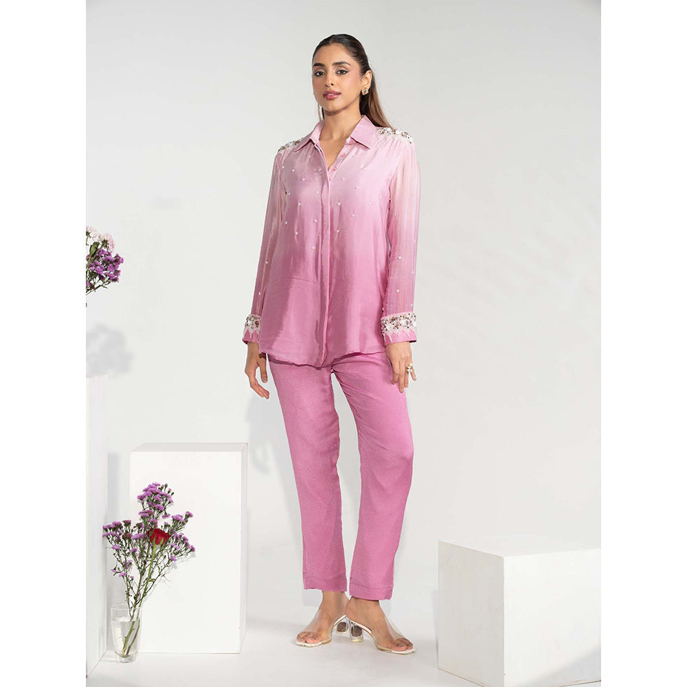 Label S4U Pink Ombre Embellished Co-Ord Set