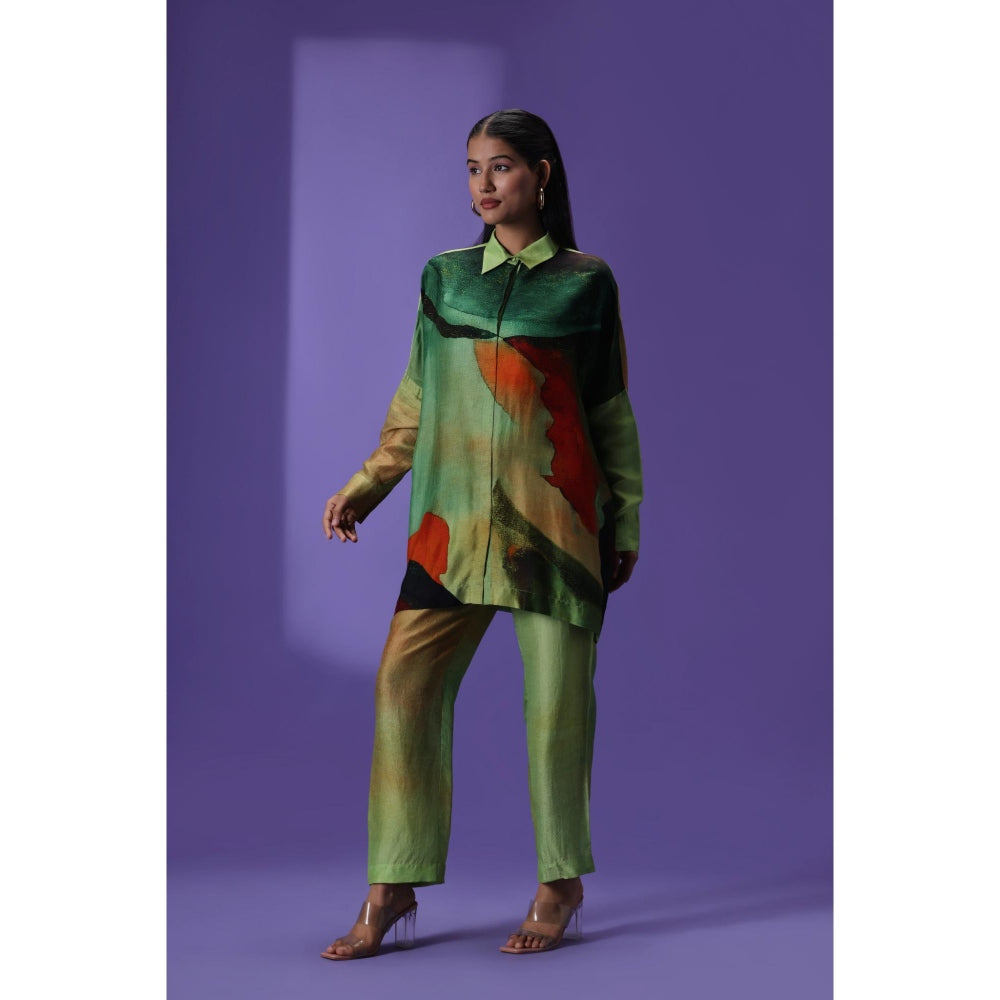 Label Radini Evergreen Elegance Shirt Style Co-Ord Set