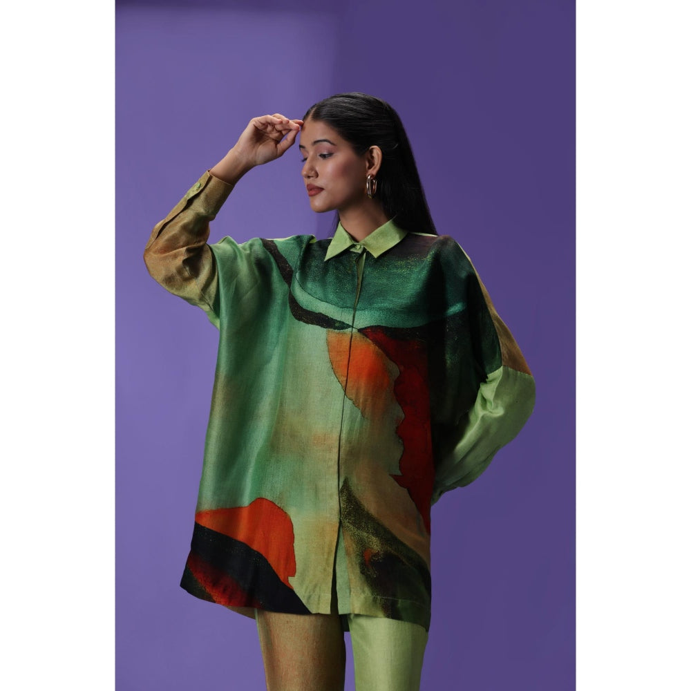 Label Radini Evergreen Elegance Shirt Style Co-Ord Set