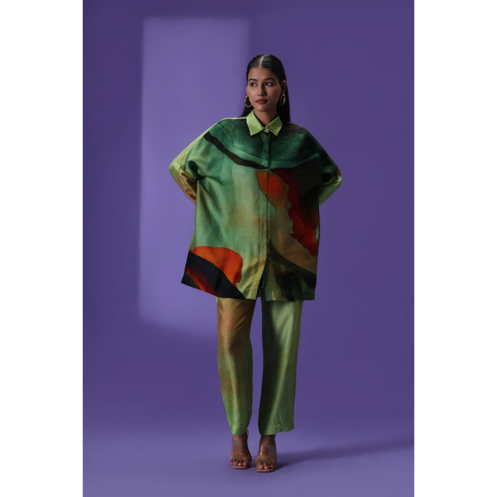 Label Radini Evergreen Elegance Shirt Style Co-Ord Set